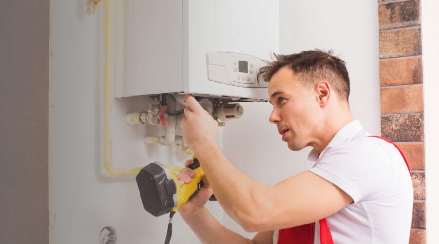 Local tankless water heater installation in Amonate, VA